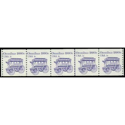 1897 1c Omnibus Fine MNH Dry Gum PNC 1/5 P0399