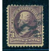 Used 268 3c Andrew Jackson Barely Clears M03480