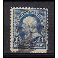 Used 264 1c Benjamin Franklin Barely Clears RA0998