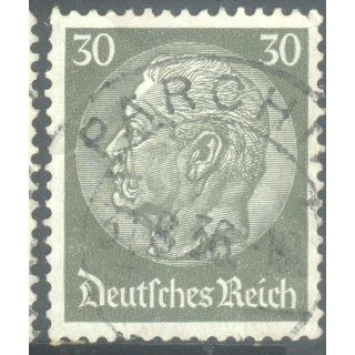 Germany 1934 - 30pf olive green - President Von Hindenburg - used 6