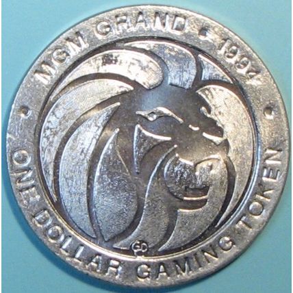 MGM Grand. $1 Casino Token. Las Vegas, NV. Michael Moorer. U06.