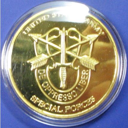 US Army, Special Forces. Challenge Coin. 1.50". 65b.