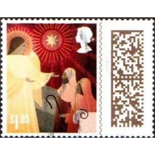 2022 Christmas. £1-85p Value Self Ad Die Cut. With QR Code. Fine Used Off Paper