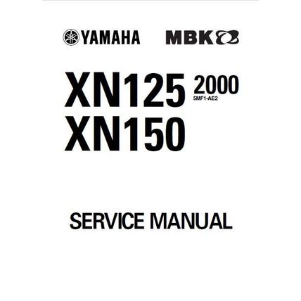 YAMAHA XN125 XN150 SERVICE MANUAL 2000 SCOOTER 259 PAGES IN ENGLISH