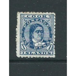 cook islands stamps hm sg6 sg 6 hm perf 12.5 x 11.5 larg hinge remain