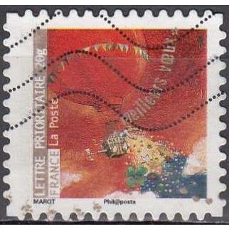France 2009 Michel 4785 O Cote (2010) 1.10 € Noël Composition artistique