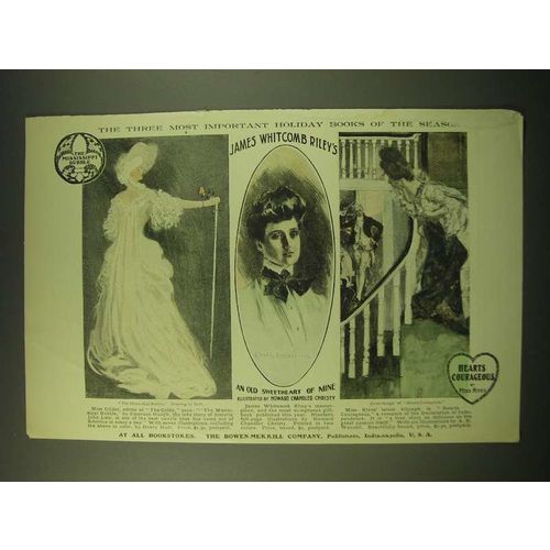 1902 Bowen-Merrill Company Ad - art by Hutt, Howard Chandler Christy