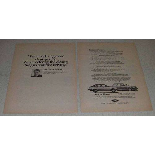 1982 Ford Escort and Mercury Lynx Ad