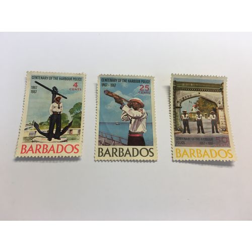 BARBADOS 1967..Harbour Police..3 stamps 1 missing