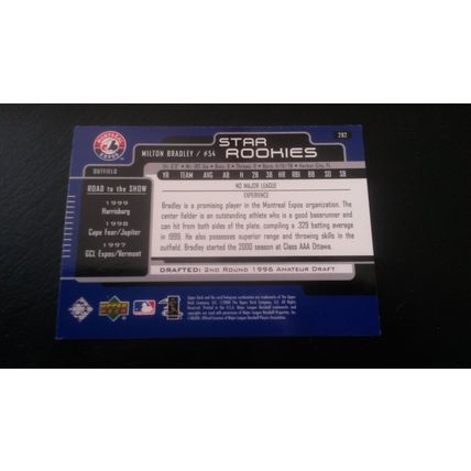2000 Upper Deck Card # 282 Milton Bradley Excellent (5) Montreal Expos