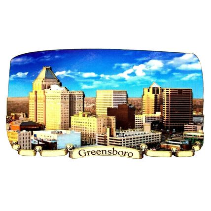Greensboro North Carolina Artwood Fridge Magnet