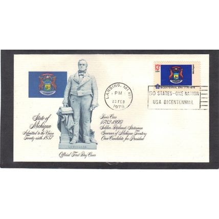 FDC Fleetwood 1658 13c Michigan (Cachet-U/A) CV01180