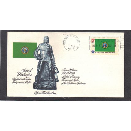 FDC Fleetwood 1674 13c Washington (Cachet-U/A) CV01230