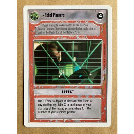 Star Wars CCG: Premiere Unlimited # Rebel Planners (A) light 1995 decipher