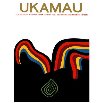 Movie Poster for film UKAMAU.Bolivia.Abstract.Home Room office wall art decor
