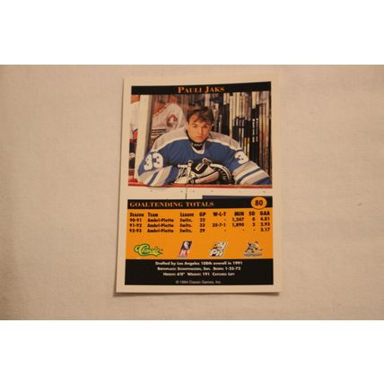 Pauli Jaks 1994 Classic Pro Prospects NO. 80