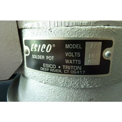 Esico Electric Solder Pot Model 37T 650 Watts 120 Volts