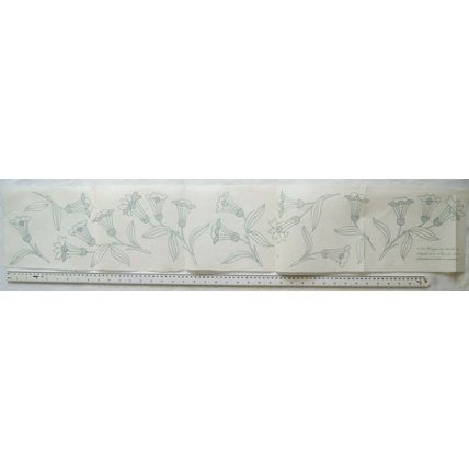 Unused 42 inch/106 cm Iron-on transfers - flowers, edging v.4