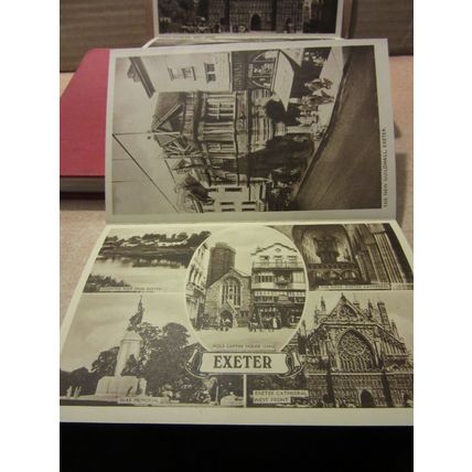 EXETER, DEVON vintage unposted 6 view Lettercard /