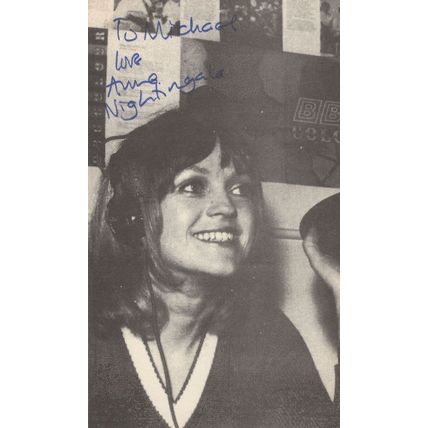 Anne Nightingale BBC Radio 1 Old Grey Whistle Test Hand Signed Photo