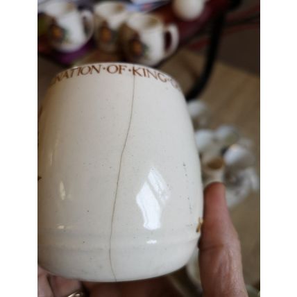 4 George Vi Coronation Mugs