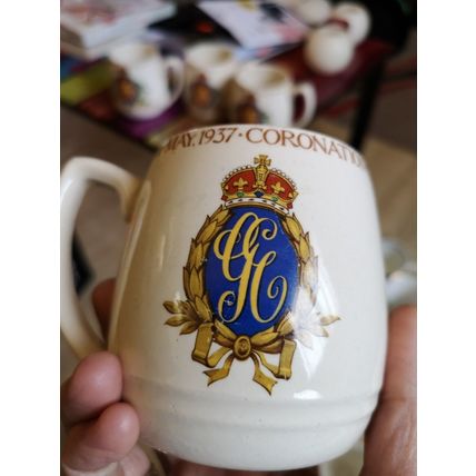 4 George Vi Coronation Mugs