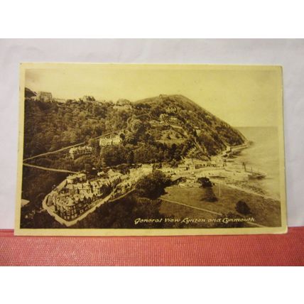 LYNTON AND LYNMOUTH, DEVON used postcard by M. & L. 1955 pm =