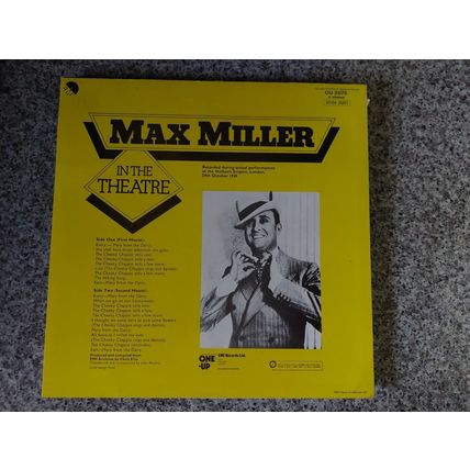 Max Miller – In The Theatre (OU207) 1975 (LP)