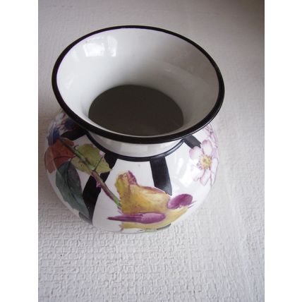 Antique Royal Cauldon Vase Victorian 1888 Registered Design 111657 Bird Blossom