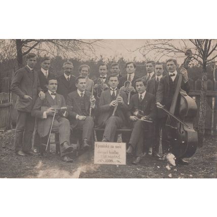 Tremosna Ptzen Czech Republic Military Band WW1 1916 Postcard