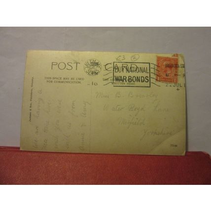multiview, BRIDLINGTON, YORKSHIRE used postcard 1918 pm BUY NATIONAL WAR BONDS =