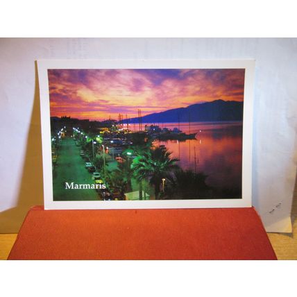 MARMARIS, TURKEY large used postcard 2005 pm #