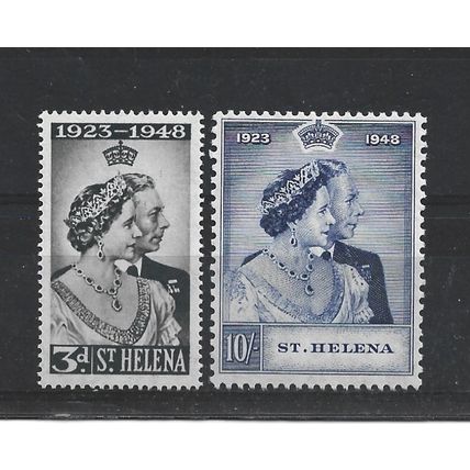 St Helena.Royal Silver Wedding set of 2.Unmounted Mint.Mar24