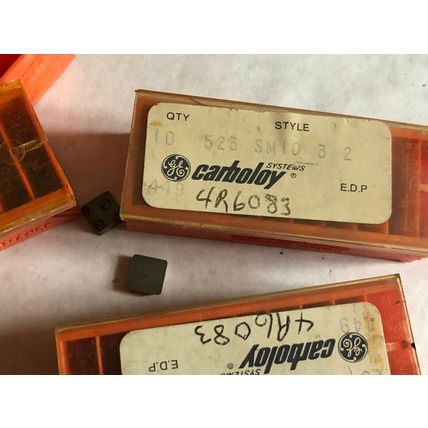 NEW lot 60 CARBOLOY GE 523 SM10 32 CARBIDE INSERTS, GRADE: 449,4R6083,SV