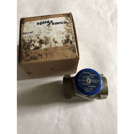 3/4" npt Spirax Sarco TD52L,B.M. 59314C Cool-blue THERMO-DYNAMIC Steam Trap,BO