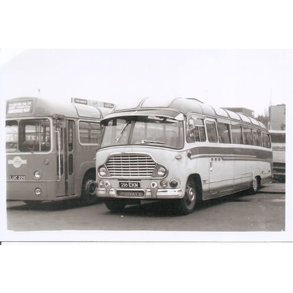 Black & White Photo of West Kent Motors (Coaches) Ltd. of Biggin Hill - 216 EKM