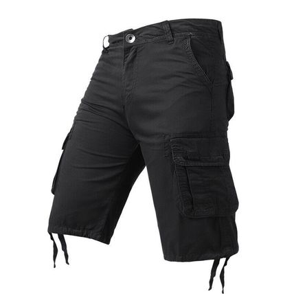 Mens Cargo Combat Shorts Summer Chino Casual Army Work Knee Length Pants