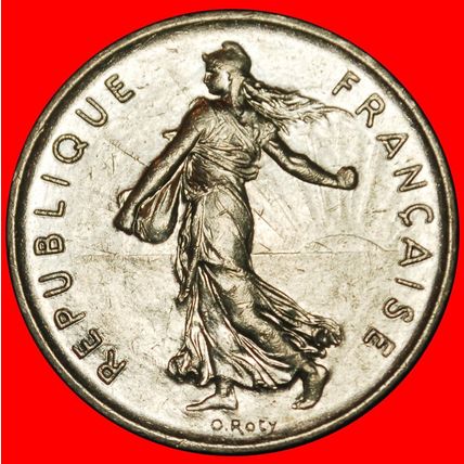 Ⰶ SUN (1969-2001): FRANCE★5 FRANCS 1992! ERROR! MINT LUSTRE★LOW START★NO RESERVE