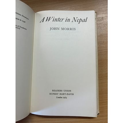 1964 "A WINTER IN NEPAL" JOHN MORRIS ILLUSTRATED HARDBACK BOOK (P3)