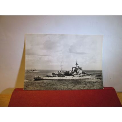 H.M.S. WARSPITE unused card National Maritime Museum no 214 =
