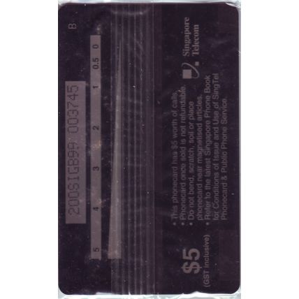 Star Wars S'pore $5 Telephone Card (Unused)