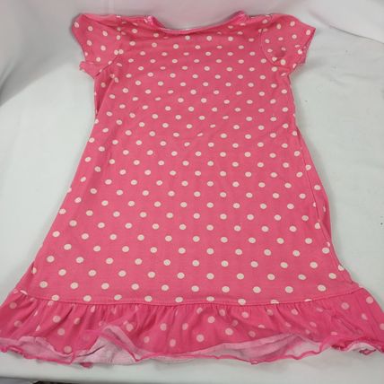 Carters' Girls Youth Pink/White Polka Dot Dress with Ruffles Size Medium