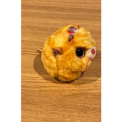 Ty Puffies Tabitha The Tabby Cat Stuffed Beanie Cute Mini Plushie