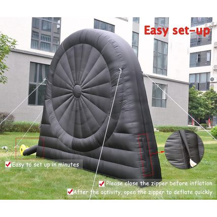 Giant Outdoor Inflatable Soccer Darts Board with 8Pcs Soccer Ball &350W Blower f