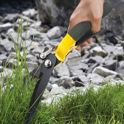 Jardineer Grass Shears Handheld, Razorsharp Hand Grass Clippers, Non-Slip Grass
