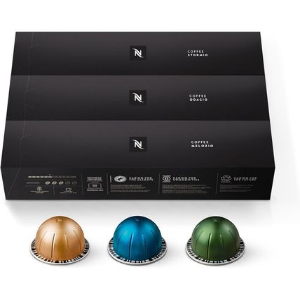 Nespresso Capsules Vertuo, Variety Pack, Medium and Dark Roast Coffee, 30 Count
