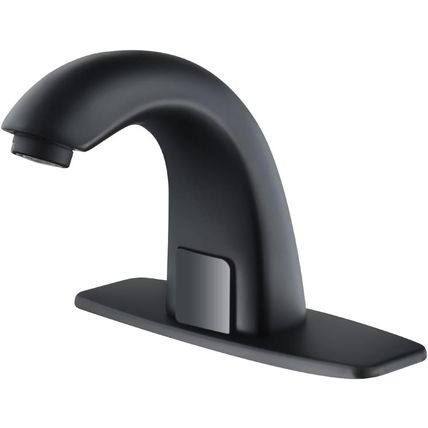 Touchless Bathroom Faucet Automatic Motion Sensor Sink Faucets with Hole Cover P