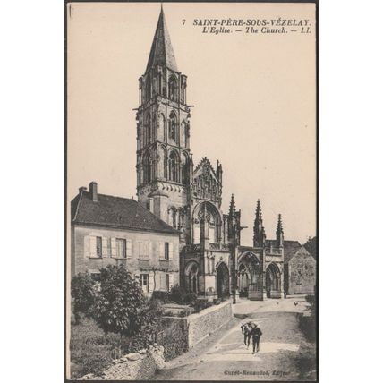 L'Eglise, Saint-Père-sous-Vézelay, c.1920 - Curet-Renaudot CPA LL7