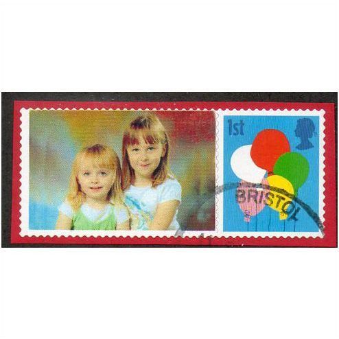 2005 1ST (S/A) 'GREETINGS - BALLOONS' + TAB' FINE USED (EBID19834)