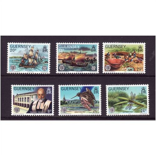 GUERNSEY 1982 LA SOCIETE SG 253 / 258 SET 6 VALS U/M MINT